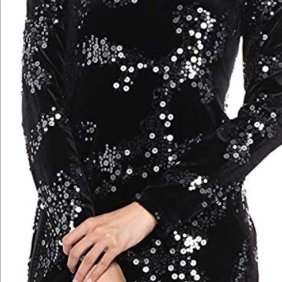 Eliza J Sequined Velvet Dress NWT - Picture 3 of 7